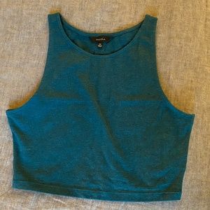 Talula Wiltona crop top in teal size XS